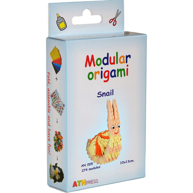 ATH Press Kit for assembling modular 3d origami Snail