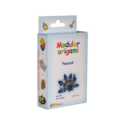 ATH Press Kit for assembling modular 3d origami Peacock