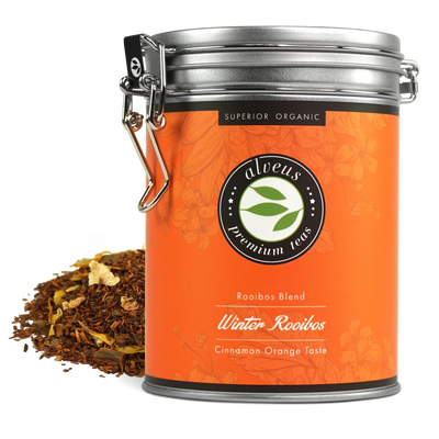 Premium tēja Alveus Winter Rooibos ar kanēļa - apelsīna pēcgaršu 175g
