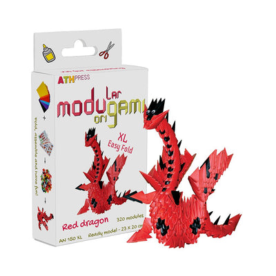 3D ModuGami origami Sarkanais pūķis
XL Easy Fold