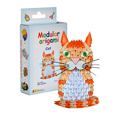 ATH Press Kit for assembling modular 3d origami Cat