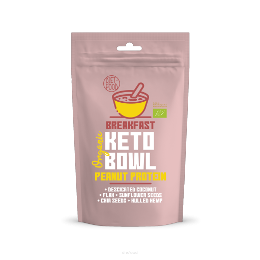 Diet Food BIO KETO Bowl Zemesriekstu proteīna maltīte, 200gr