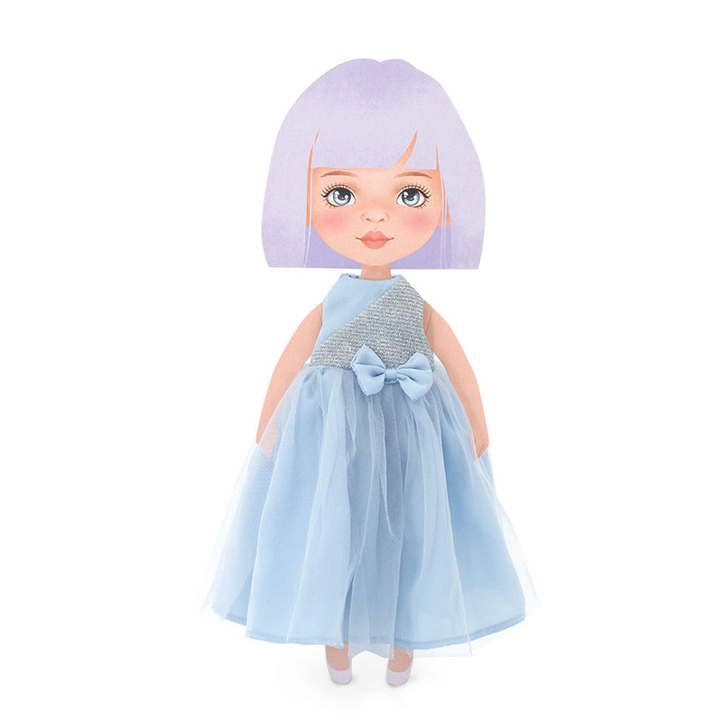 Orange Toys Sweet Sisters Clothing set: Blue satin dress