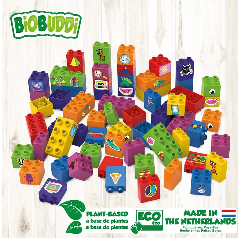 BiOBUDDi Learning to Build 60 blocks works with Lego Duplo