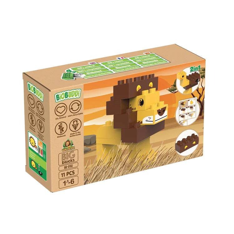 BiOBUDDi Wildlife Savanna blocks works with Lego Duplo