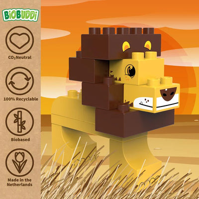 BiOBUDDi Wildlife Savannas konstruktors saderīgs ar Lego Duplo
