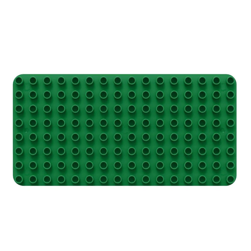 BiOBUDDi konstruktora pamatne Zaļā krāsā saderīga ar Lego Duplo