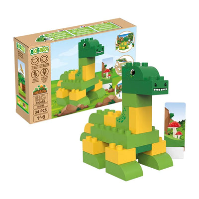 BiOBUDDi Dinosaur Brontosaurus blocks works with Lego Duplo