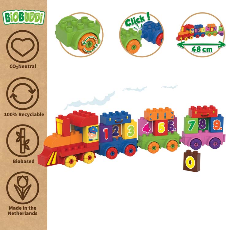 BiOBUDDi Train blocks works with Lego Duplo