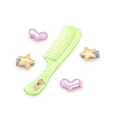 Orange Toys Lucky Doggy Hair Accessories Set Green Comb