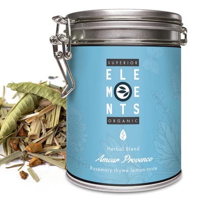 Premium zaļā tēja Alveus Amour Provence ar timiāna, rozmarīna un  citrona garšu 100g