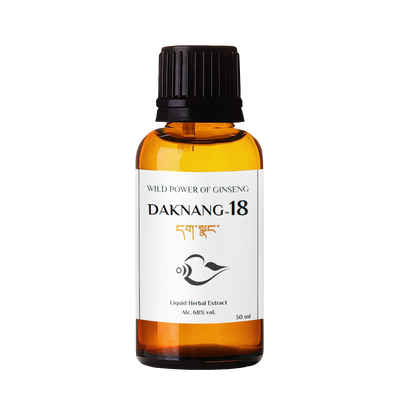 Tibetan food supplement Daknang 18, power of ginseng, adaptogen, for alleviation of physical & mental stress