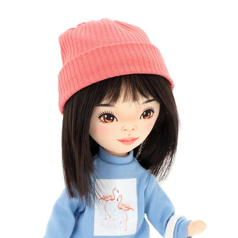 Orange Toys Sweet Sisters Lilu in a light blue sweatshirt (32cm) lelle