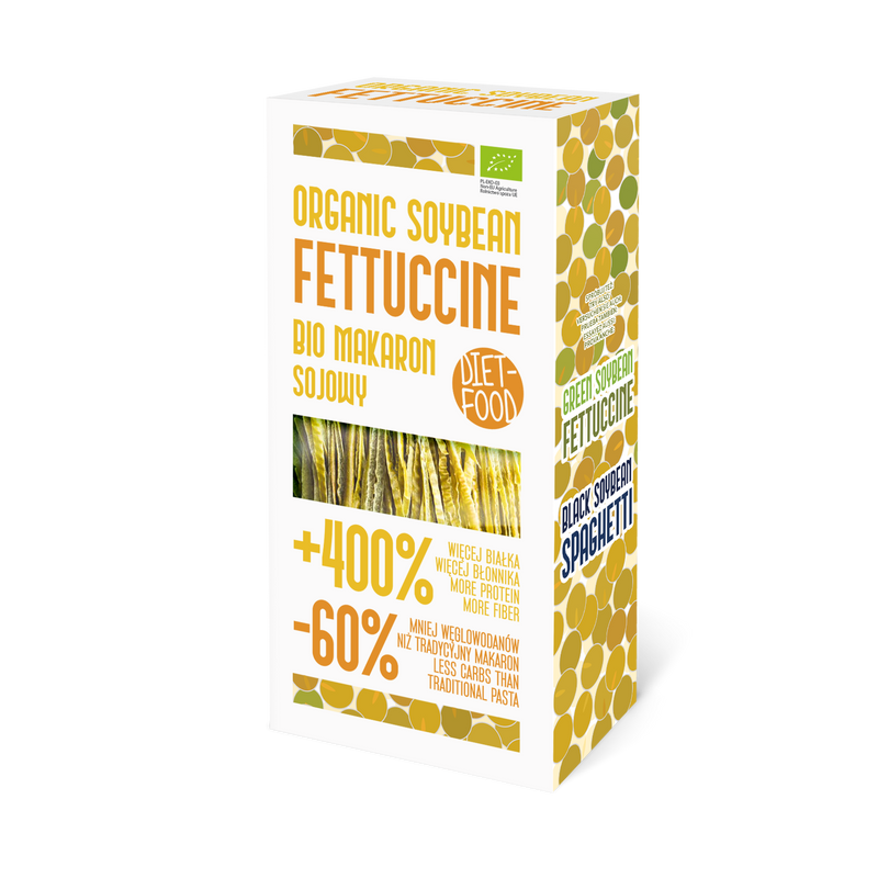 Diet Food BIO Orange sojas pupiņu pasta- Fettuccine, 200gr