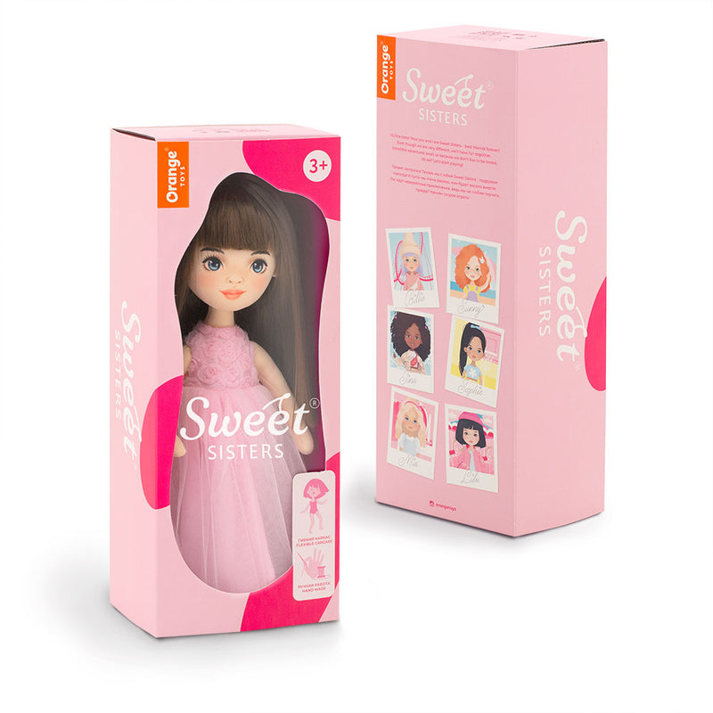 Orange Toys Sweet Sisters Sophie in a pink dress with roses (32cm)