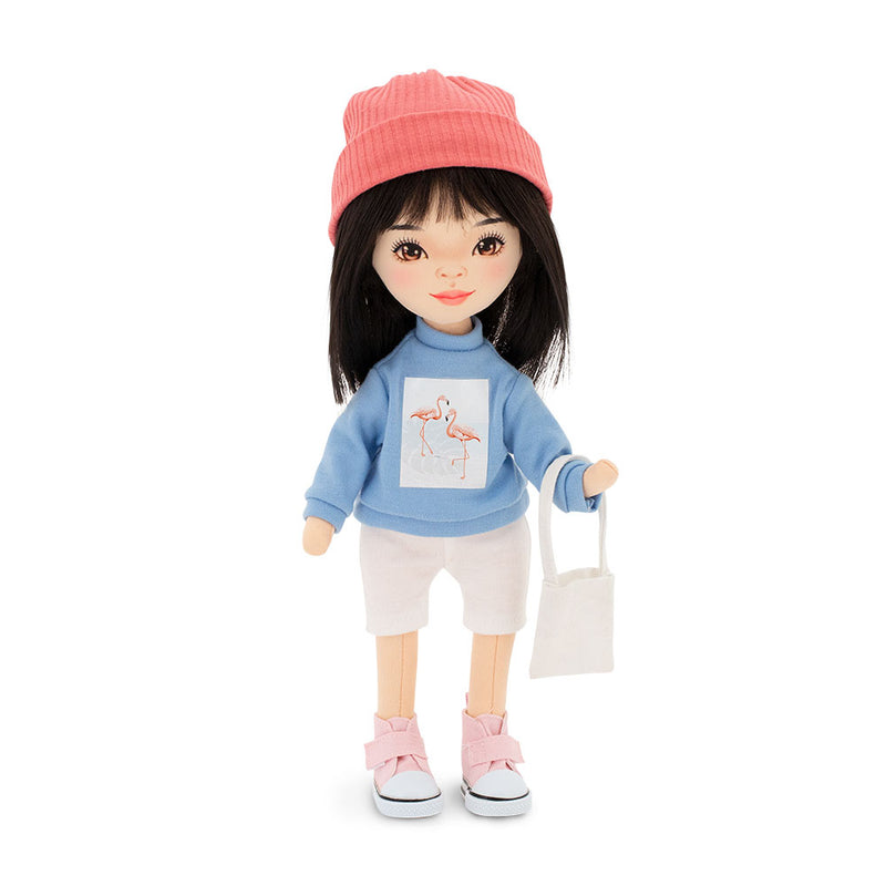 Orange Toys Sweet Sisters Lilu in a light blue sweatshirt (32cm) lelle