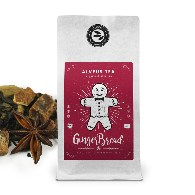 Premium melnā tēja Alveus GingerBread - piparkūku, augļu un garšaugu maisījums 100g
