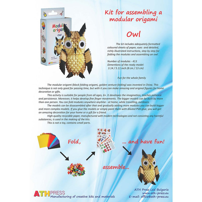 ATH Press Kit for assembling modular 3d origami Owl