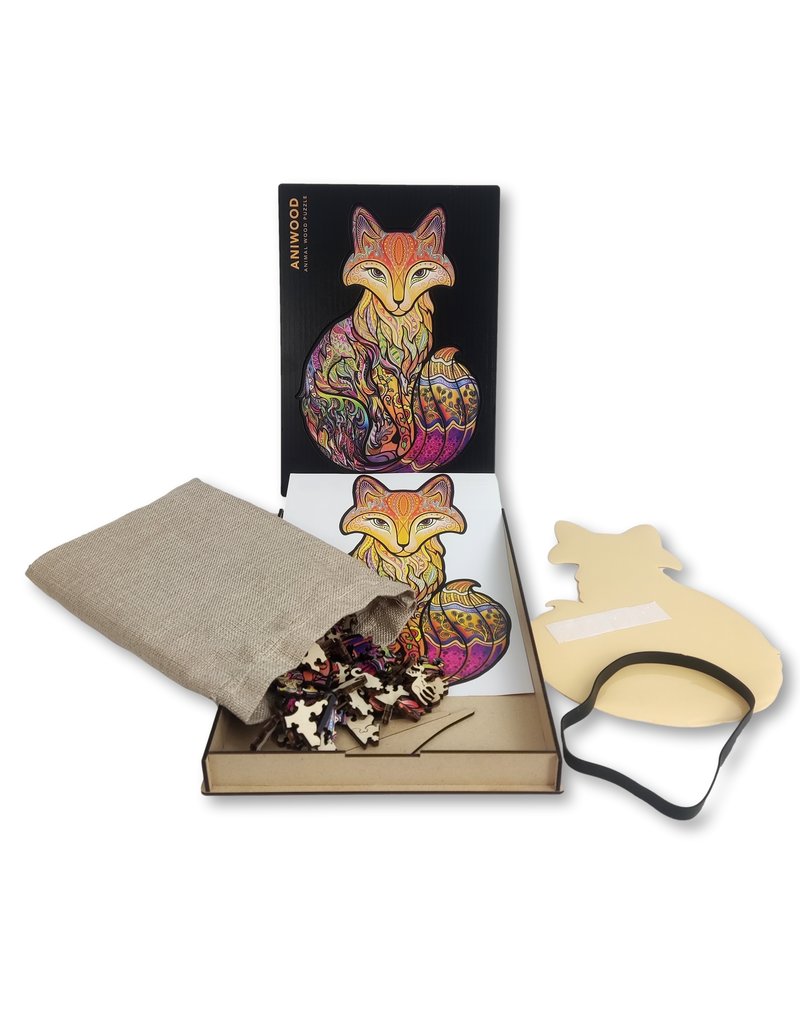 Aniwood Wooden puzzle Fox