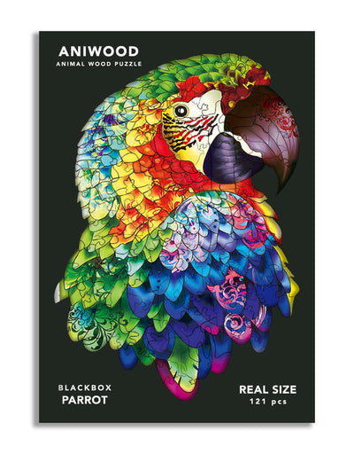 Koka puzle Papagailis Aniwood Puzzles