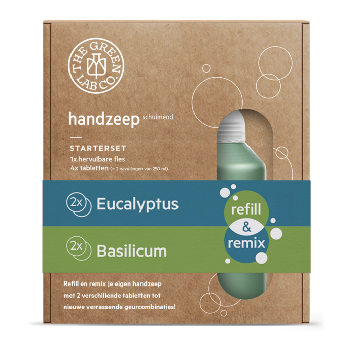 Green Lab Starter Set Hand Soap Tablets - Eucalyptus & Basil