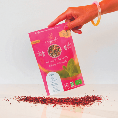 Zāļu tēja Original Mate organiska ar Hibisku un Citronzāle (Karkade) , 70g